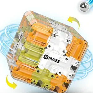 3D Rotating Maze Cube, Engaging Logic Puzzle for Kids, Enhances Hand-Eye Coordination and Critical Thinking, Ideal Birthday Gift for Ages 3 and Up