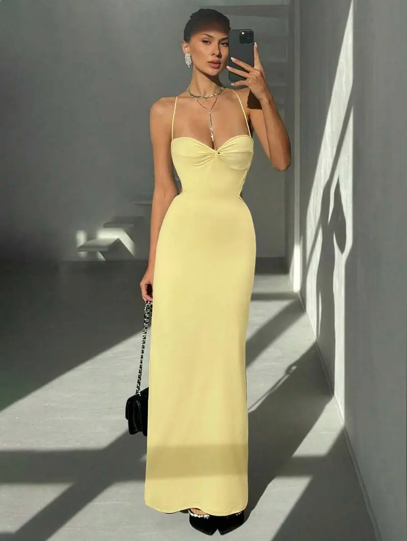 yellow bodycon dresses - TikTok Shop