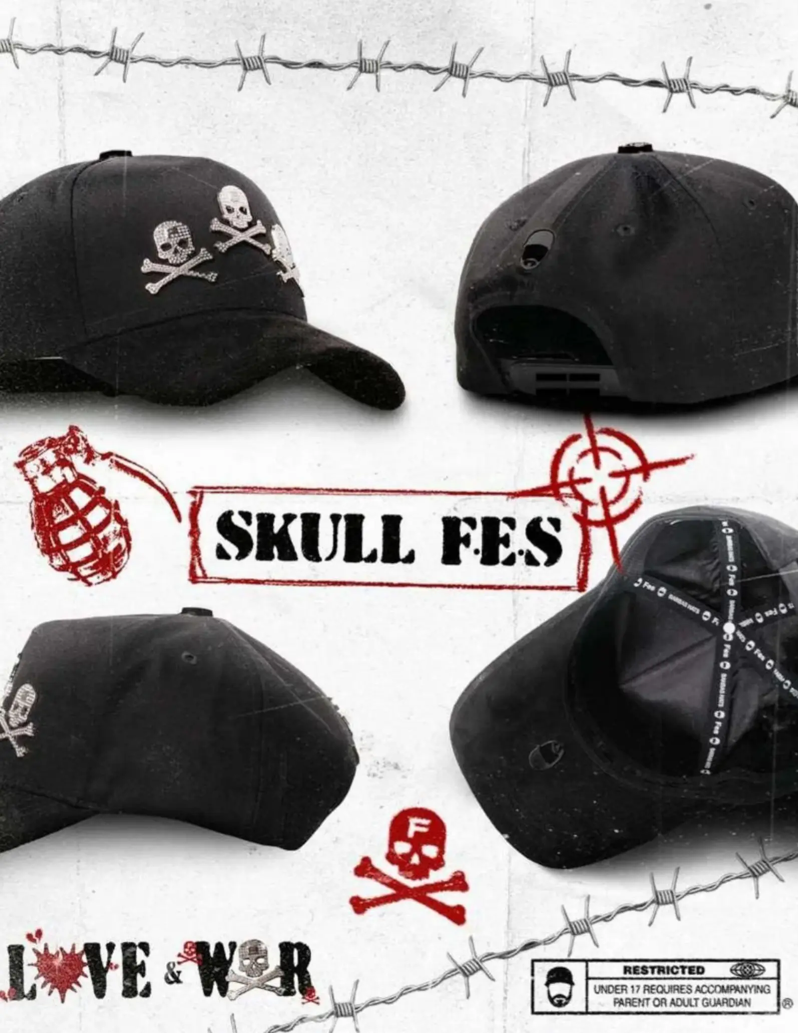 Gorra Barbas Hats x Lonche "Skull Fes"