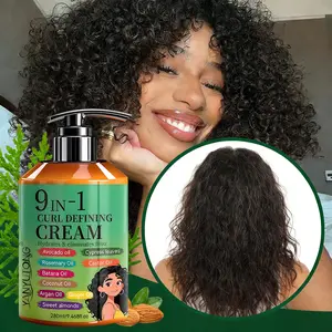 280ml All-Curl Cream with 9 Natural Oils: Argan, Coconut, Ginger & Cypress Leaf - Provides Flexible Hold, Reduces Frizz & Enhances Curl Definition for Natural and Styled Curls