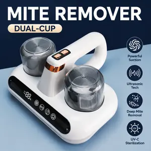 Handheld UV Cordless Vacuum Cleaner – Rechargeable Mattress Vacuum with UV Sterilization, Lightweight Bed Bug Dust Mite Remover for Beds, Sofas, Upholstery, Car Seats, Pet Hair – 2-in-1 Vacuum & UV Sanitizer, HEPA Filter, Long Battery Life, Quiet Motor,