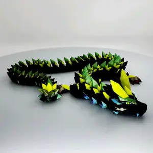 Crystals Dragon 2025 - 3D Printed Articulating Fidget Toy, High-Quality Materials, Interactive Play, USA