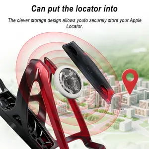 1-in-1 water bottle cage with tracker—no monthly fees—global tracking, compatible with Apple Find My (iOS only). Suitable for all bicycles, including mountain bikes and road bikes.