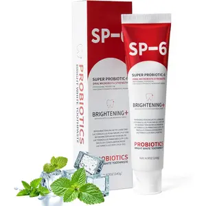SP-6 Probiotic Whitening Toothpaste – 6 Probiotics for Brightening, Enamel-Safe, Fluoride-Free, Fresh Mint, 4.9oz #WhiteningToothpaste