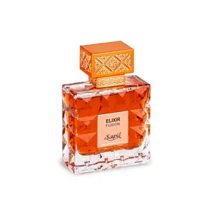 Sapil Elixir Fusion Unisex Eau de Parfum – Long-Lasting Arabic Perfume for Men & Women with Fruity Floral Notes, Biscuit, Vanilla & Cinnamon – Luxury Dubai Fragrance – 3.38 oz