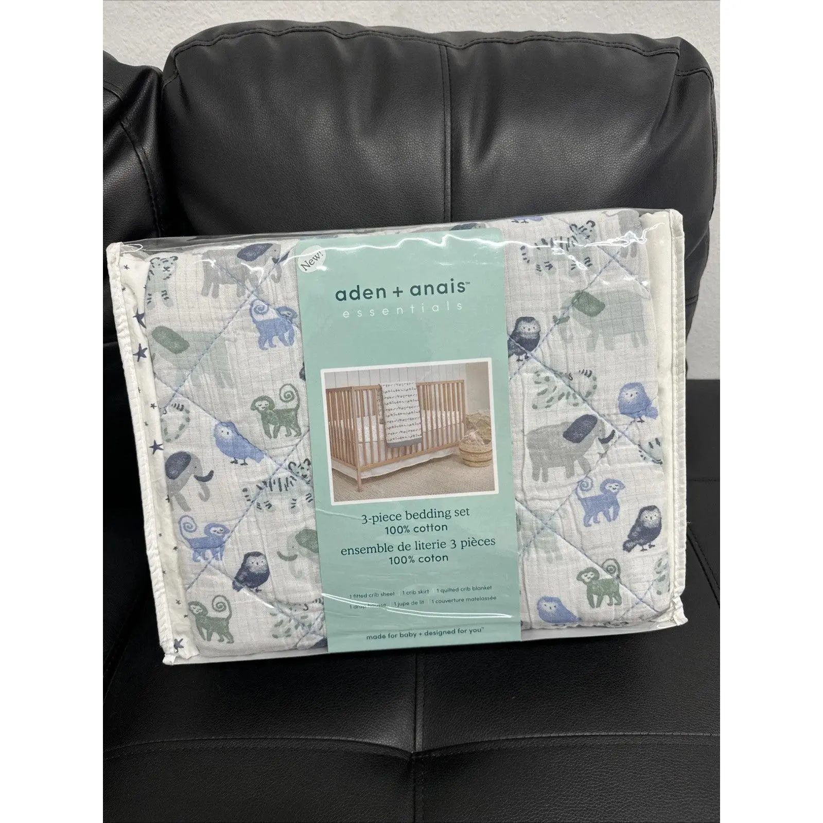 aden + anais Essentials 3-Piece Crib Bedding Set