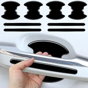8-Piece Door Handle Scratch Protector, Car Door Handle Protective Sticker - Prevents Surface Damage, Self-Adhesive for All Cars, Universal Car Sticker