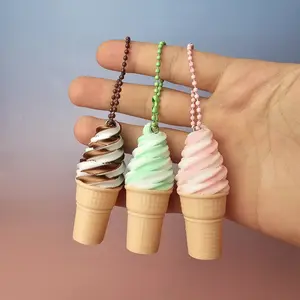 Ice Cream Cone Keychain 3D Printed | icecreame | icecream gift | cutee keychain | birthdayful keychains | keychaine | keychai n | keyc hain