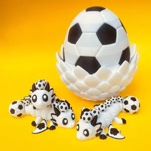 Soccer-Inspired Egg Creature Set – Cute Sports-Themed Desk & Car Decor, Adorable Display Figures, Unique Gift for Him, Her & Friends, Birthday, Valentine & Christmas