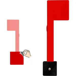 No Tools Needed with Optional Screws Mailbox Flag Replacement (Pack of 1) – Weather-Proof Strongest Adhesive Red Flag for Mailboxes Outside – Two Installation Options