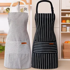 2-Piece Kitchen Apron – Cotton/Polyester Blend Each apron comes with 2 pockets.