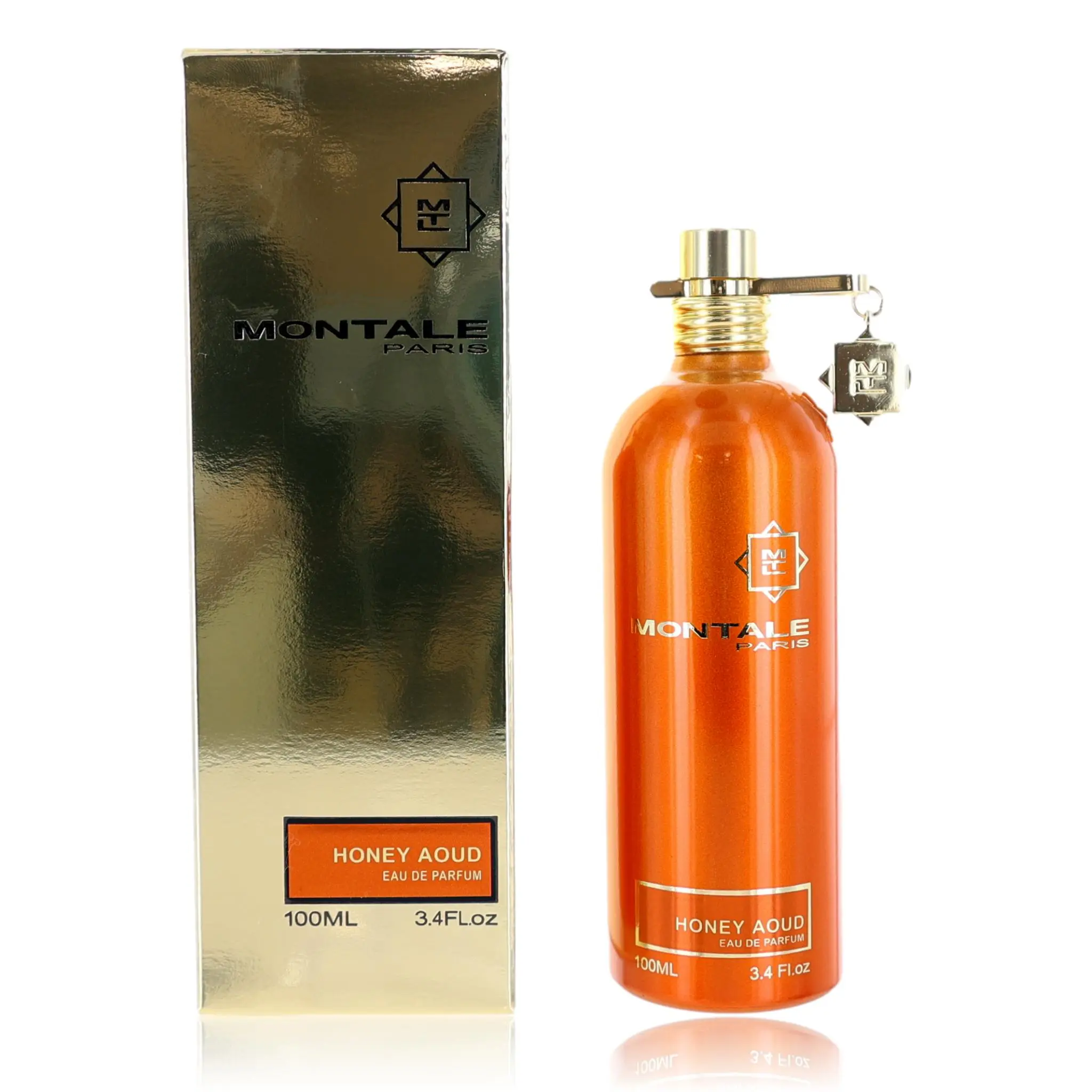 Montale Honey Aoud Authentic Blend Unisex Eau de Parfum Spray - 3.4 fl oz, for Unisex Wear
