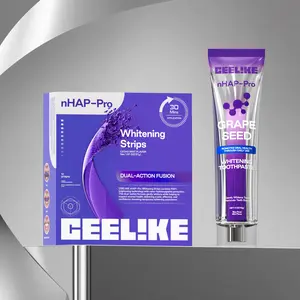 CEELIKE Grape Seed Toothpaste + Purple Whitening Strips Bundle , Multi-Active Formula for Fresh, Clean Brushing | Gentle Brightening & Enamel-Friendly , Daily Oral Care Set