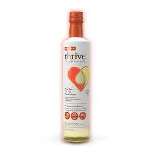 Thrive Algae Cooking Oil | Premier Culinary Blend | Heart and Health-Conscious Oil, Rich in Omega-9 Monounsaturated Fat (90%), Very Low Omega-6 | 16.9 fl oz | 1 Pack