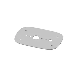 Stainless Steel Upper Bunk Sleeper Light Plate with 1 Watermelon Light Hole and Switch Hole for Peterbilt 387 and 587