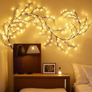 USB Bendable Branch Light, 1 Count 96 LED Tree Shaped Ambient Warm Light String Light, Decorative Light String for Home Indoor Party Wedding