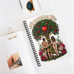Nature-Themed Spiral Notebook with Artistic Illustrations, Journal, Gift for Artists, Creative Writing, Earth Day, Unique Gift