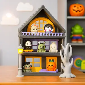 🎃 Adorable Peasy Peas & Friends – Spooky Edition | Articulated Halloween Figurines