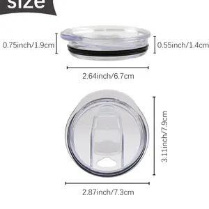 20oz Replacement Skinny Plain Tumbler Lids Drinkware