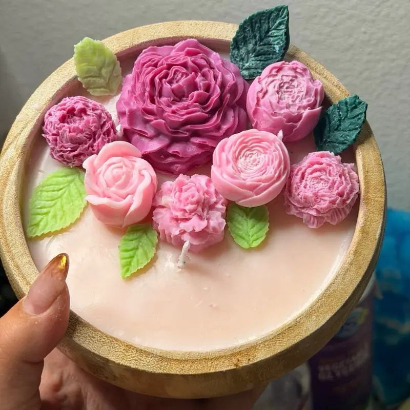 Rose candle,Fragrance Aroma Light for Room Home Decor