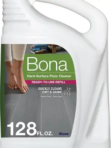 Bona Multi-Surface Floor Cleaner Refill 128 FL. OZ. - Unscented - Ready-to-Use Refill for Bona Spray Mops & Spray Bottles - Residue-Free Floor Cleaning Solution