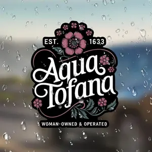 Aqua Tofana Lettering Universal Car Sticker, Creative Car Decal, Car Exterior Decoration Accessories for Car, Laptop, Refrigerator, Luggage, Plastic Surface