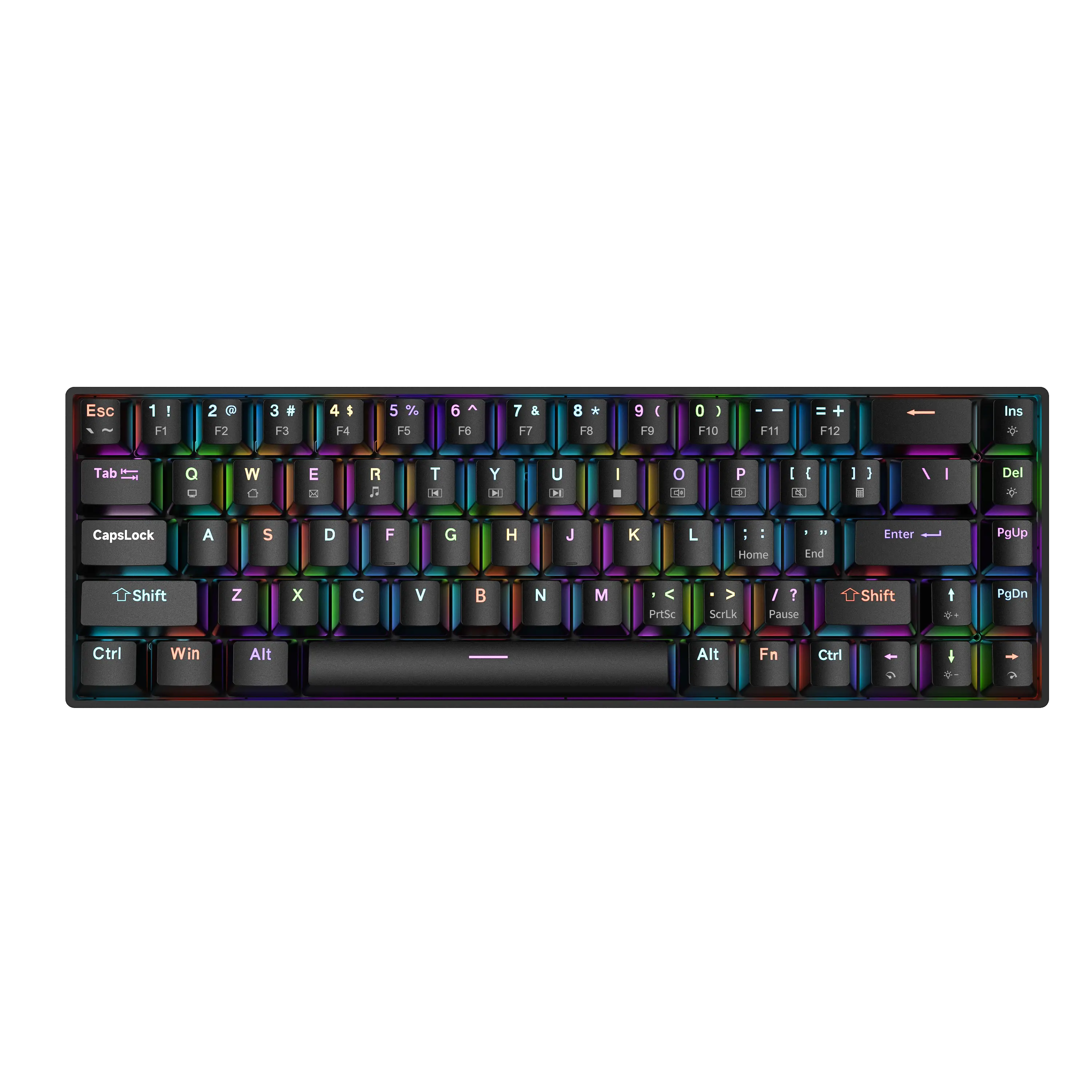 ZIFRIEND TK68 60% Mechanical Gaming Keyboard,RGB Light,Portable 68