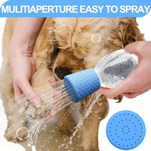 Innovative silicone pet shower head, portable pet cleaning nozzle, multi-functional dog bath and outdoor drinking accessories, silicone shower head, dog shower head, outdoor pet cleaning products