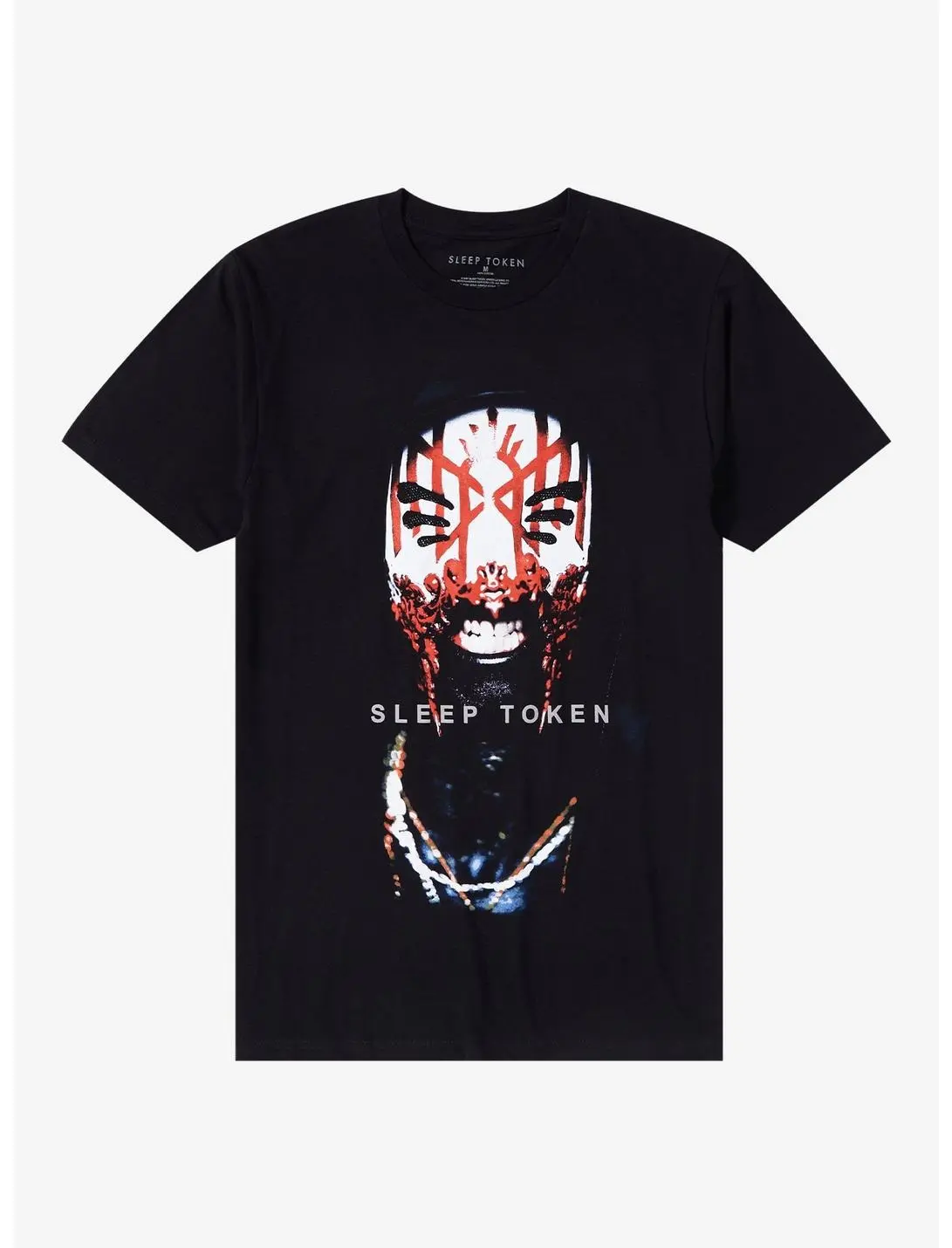 Sleep Token Vessel Face T-Shirt Hot Topic Exclusive T-Shirt Sleep Token Shirt, Even In Arcadia Shirt, Scene Sleep Token Even In Arcadia Shirt