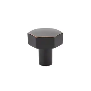 Emtek  1.125 in. Mod Hex Cabinet Knob, Oil Rubbed Bronze