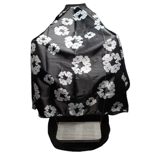 Denim Tears Barber Cape Black White Nylon Material Durable Comfortable Professional Barber Shop Use Stylish Functional Design