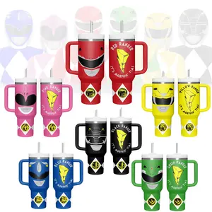Power Rangers Movies Custom Tumbler 40 oz 20 oz Tumbler With Handle Power Rangers Movies Custom Tumbler 40 oz 20 oz Tumbler With Handle