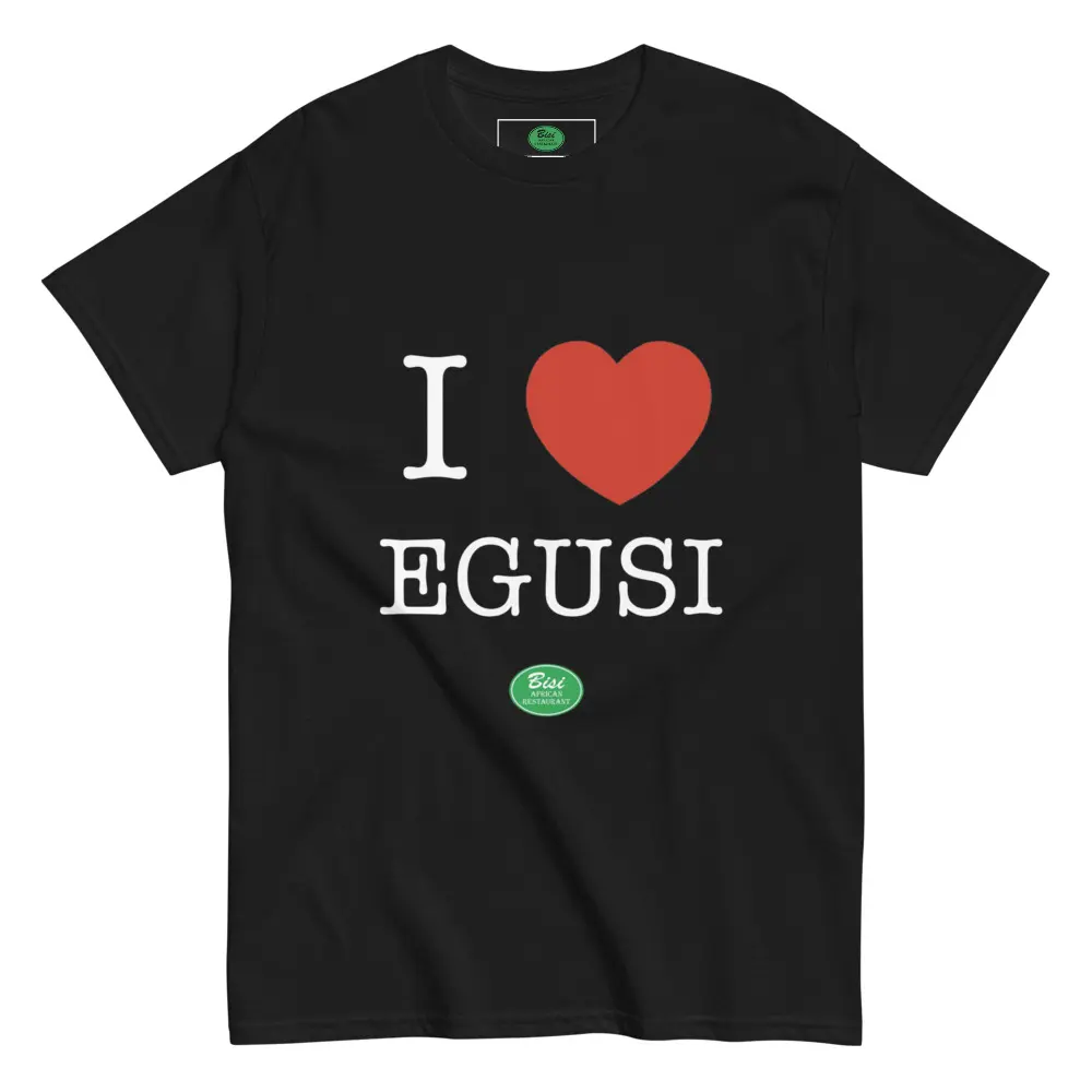 I Heart Egusi Bisi Restaurant Funny Nigerian Food Graphic Tee