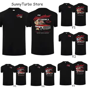 [ Collection] The Heartbeat Of America Beer Chevy Pickup Truck Shirt Americana Never Outclassed Cotton Short Sleeve Streetwear Top Menswear Car Enthusiast Gift For Men For Fans Car