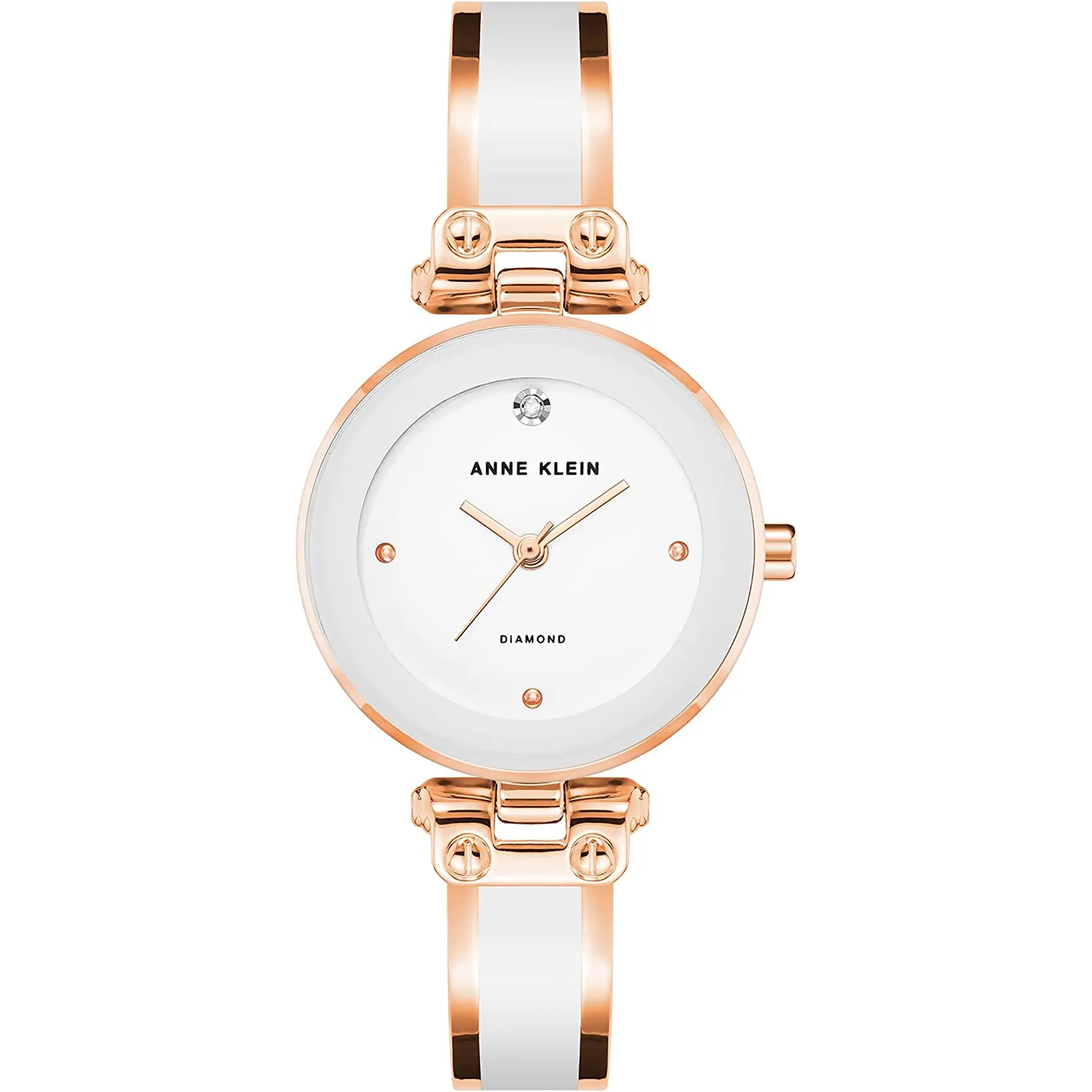 Anne Klein Women'S Genuine Diamond Dial Bangle Watch