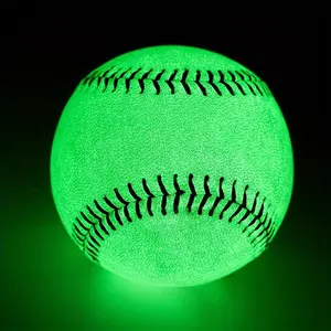 Luminous Baseball, 4 Counts/set High Visibility Night Light Baseball, Outdoor Sports Ball for Night Training