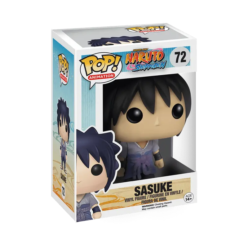 Funko Naruto Sasuke #72 Vinyl Collectible Figurine - Authentic Anime Series Figure, Novelty Collectable, Figurine Doll, Decor Piece, Figurine Dolls