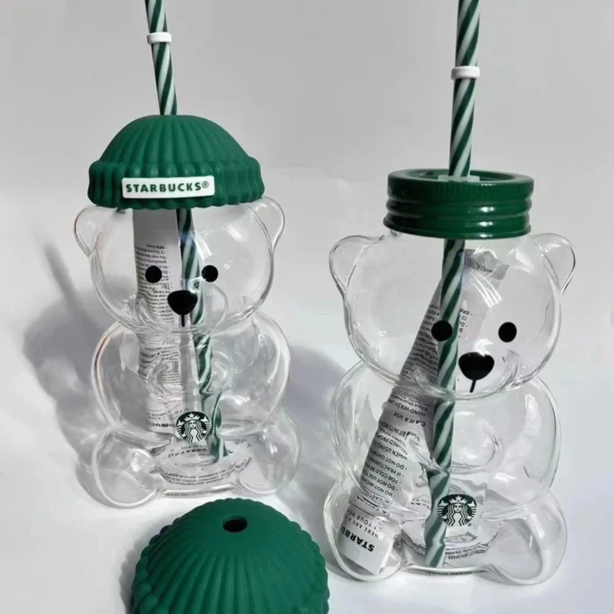 2026 Holiday Limited Edition Starbucks Bearista Bear Cold Glass Cup,, New in Box (NIB) Kitchen Drinkware Water Bottle