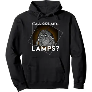 Moth Meme Funny Lamp Pullover Hoodie