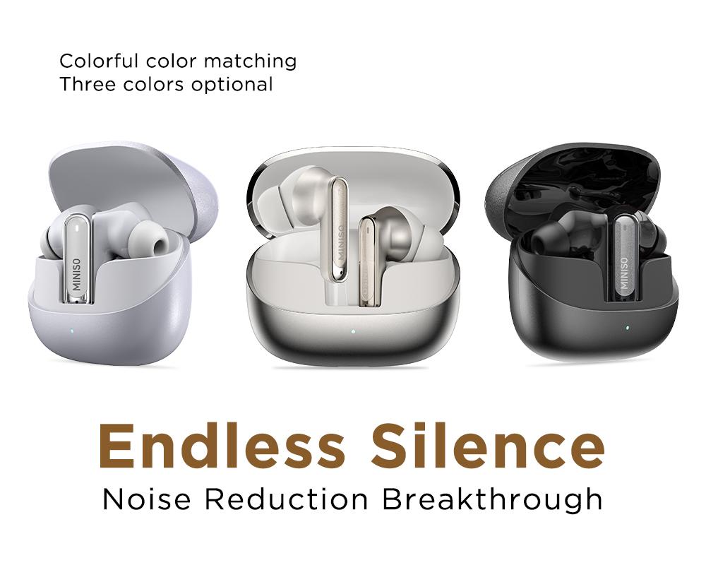 【Buy 1 Get 1 Gift Free】MINISO X30 OWS Open Ear Bluetooth Earbuds, MS106 Wireless Earbuds Bluetooth 6.0 Earphones, In Ear Earbuds, HIFI Sound Quality IPX5 Waterprooof 35Hours Play time Wireless Headphones Touch Control Built-in Mic Hearphones