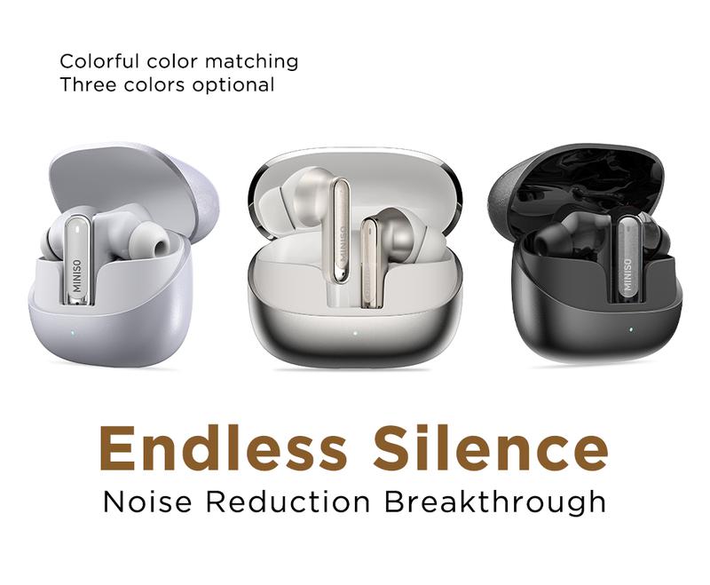 【Buy 1 Get 1 Gift Free】MINISO X30 OWS Open Ear Bluetooth Earbuds, MS106 Wireless Earbuds Bluetooth 6.0 Earphones, In Ear Earbuds, HIFI Sound Quality IPX5 Waterprooof 35Hours Play time Wireless Headphones Touch Control Built-in Mic Hearphones