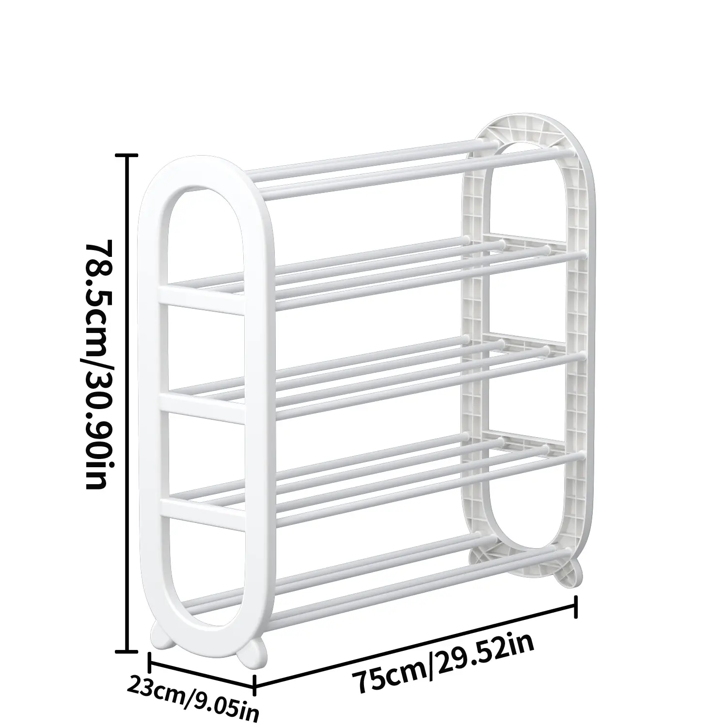 White-5-layer 29.53in long 