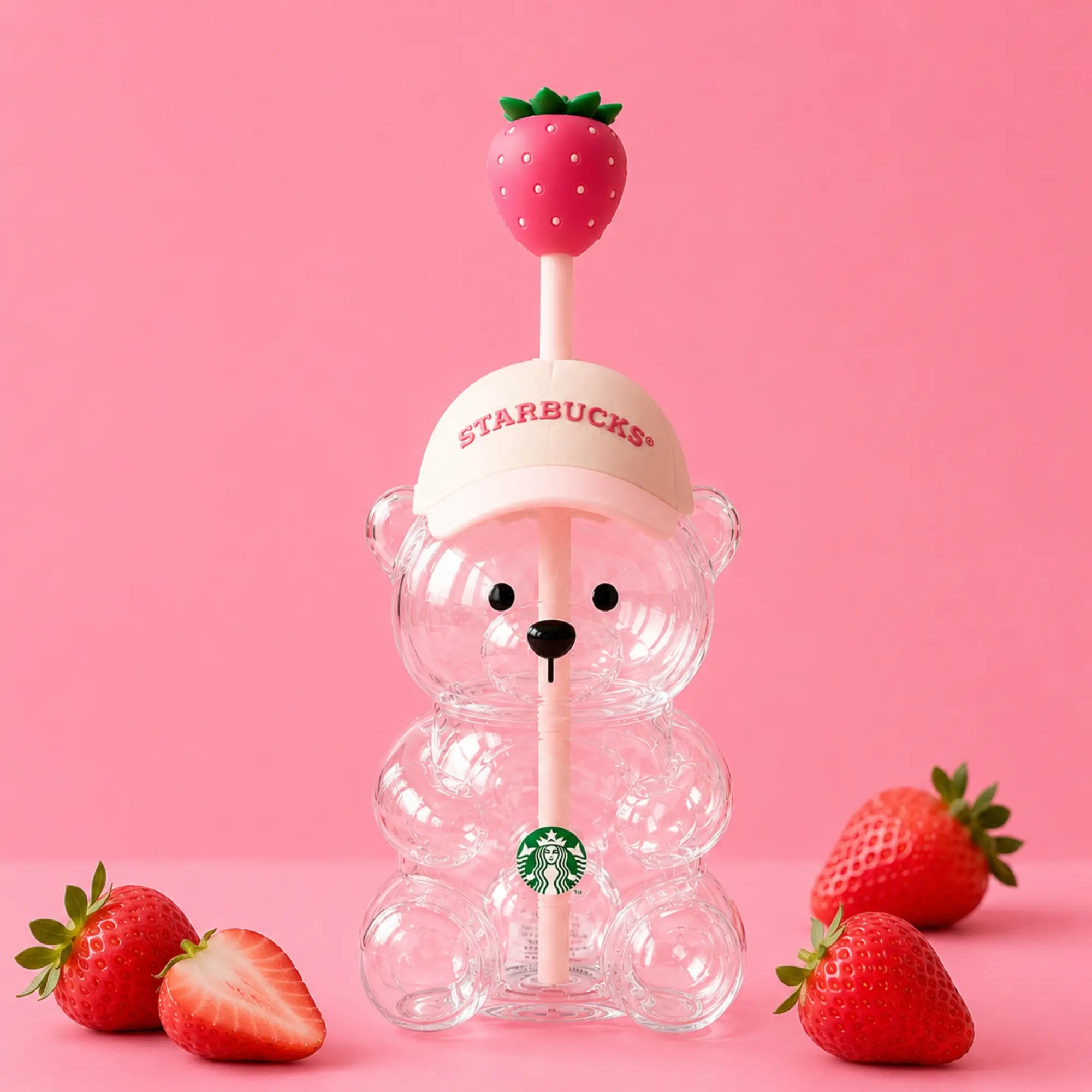 2026 NEW Starbucks KBO Limited Collab Bearista Bear Straw Clod Cup 20oz Tumbler