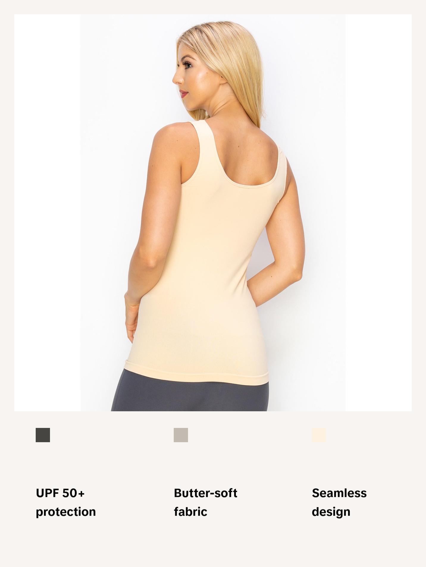 KURVE BUTTER SOFT SEAMLESS JERSEY TANK TOP