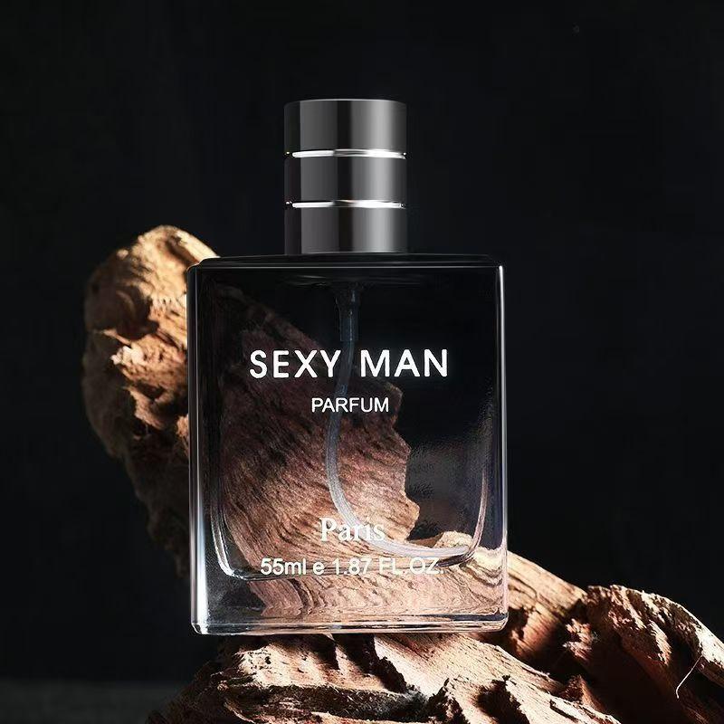 55ML Men's Perfume, Long Lasting Wooden Fragrance, Intense Scent, Natural Cologne, Mysterious Low-key Man's Fragrance for Daily, Business, Dating, Party