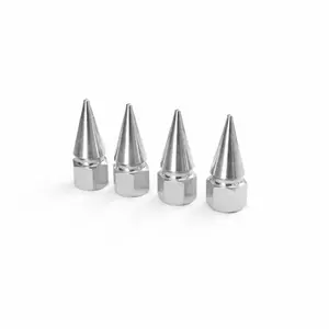 Universal Spike Wheel Valve Stem Cover - Set of 4, Durable and Reliable, Ideal for Various Applications
