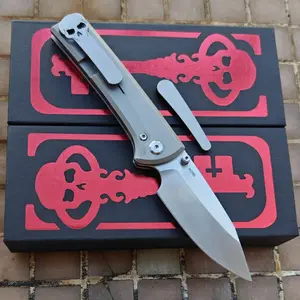 JUFULE Chaves Scapegoat Street Ceramic Bearings Titanium Mark M390  EDC Tool Camping Hunt Outdoor Tactical Folding Knife