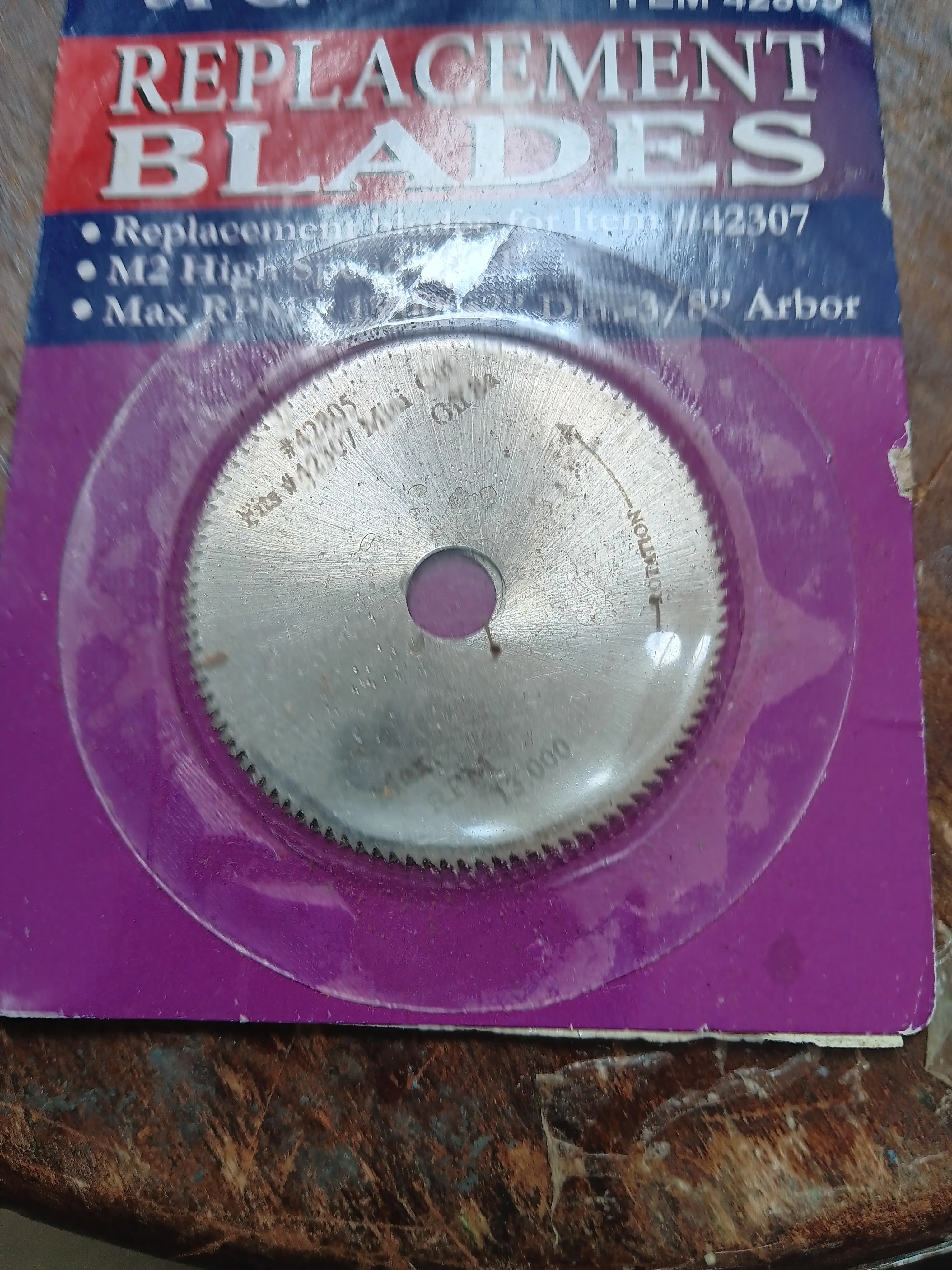 2" Circular Saw Blade Pack of 3 has 3/8" Hole In Center
