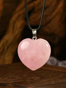 30mm A Grade Rose Quartz Love Necklace, Elegant Choker Style for Women, Perfect Gift for Festivals, Natural Stone Color Randomly Selected, Natural Crystal Jewelry