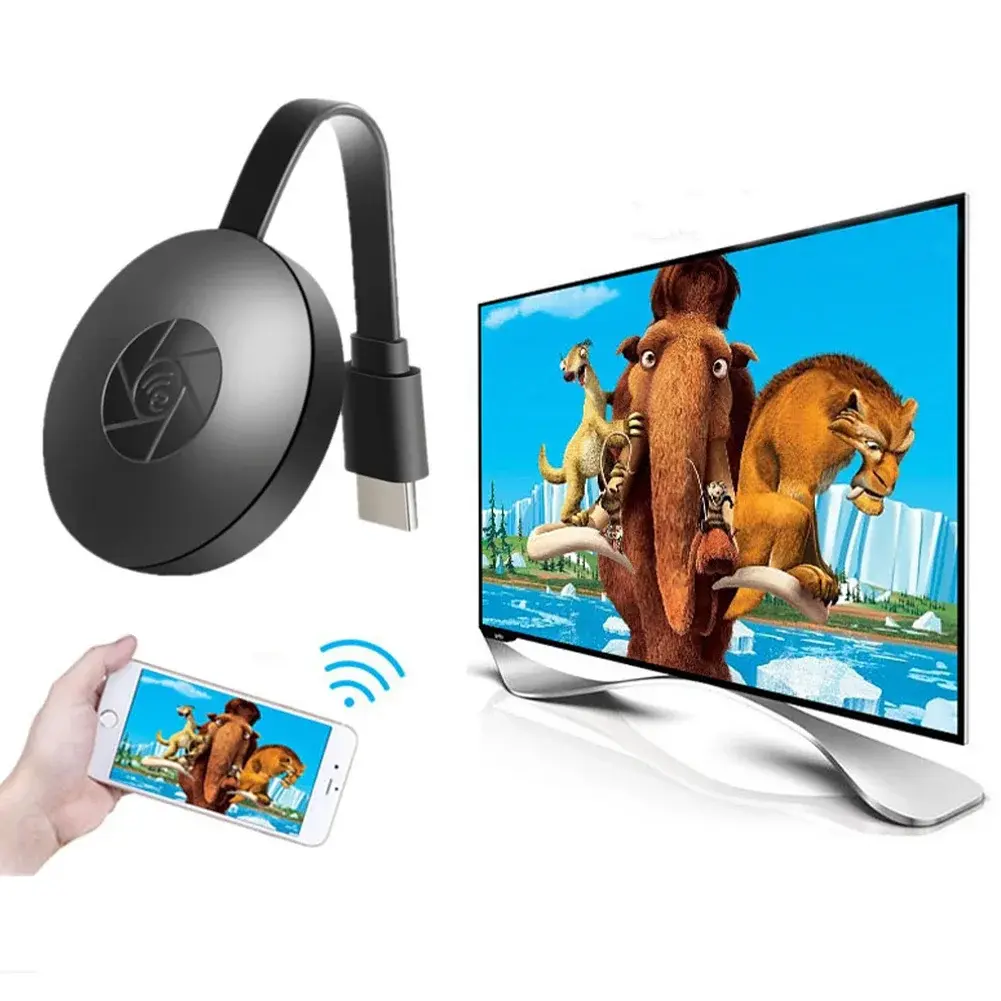 Wireless HDMI Display Adapter for Streaming Mirroring Multiple Device Mobile Phoneconnected To TV HD 1080P Screen Projector Android Bubble